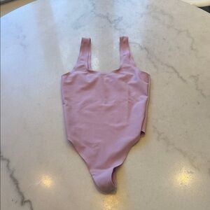 PARADE Mauve Square-Neck tank bodysuit